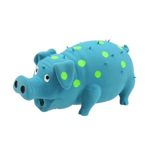 Gralara Squeaky Dog Toy Dog Chews Toy Accessory Entertainment Training for Aggressive Chewers Interactive for Small Large Breed Dogs, Blue - color: Blue