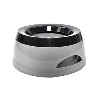 Dog Bowl Pet Water Non-Drip Slow Feeders Cats Dispenser 25oz for Travel Cats Dog Dispenser for Vehicle Car Travel for Crates - color: Gray