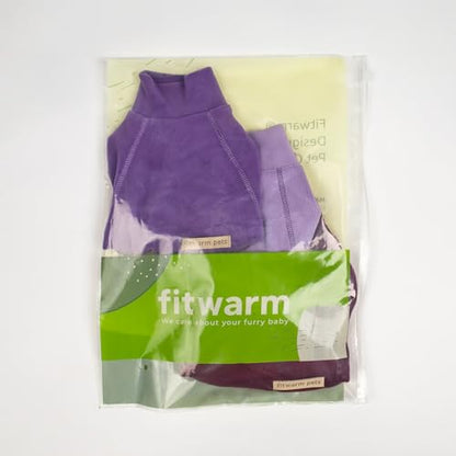 Fitwarm 3 Pack Classic Fleece Dog Sweater, Turtleneck Dog Sweatshirt, Dog Winter Clothes for Small Dogs Boy Girl, Pet Pullover Jumper, Cat Apparel, Purple, MediumPurple, Dark Red, Small - color: Purple-MediumPurple-FireBrick, size: Small