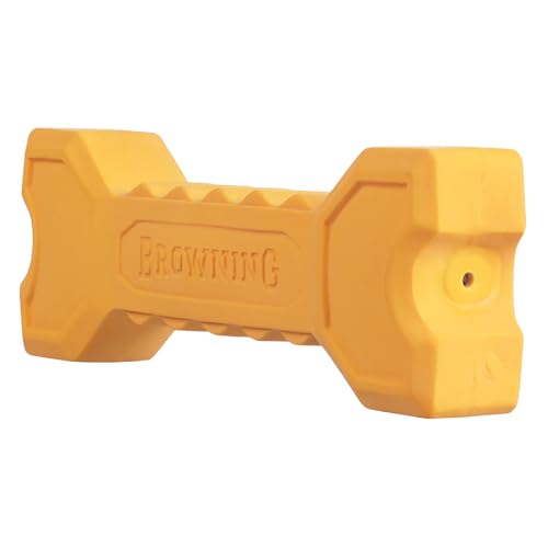 Browning Pet Training Tools, Durable Dog Toys for Tug and Fetch, Bone Squeaker (Gold), One Size - color: Bone Squeaker