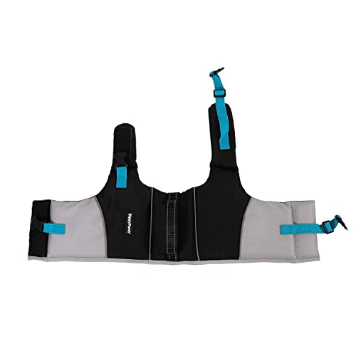 ZippyPaws Adventure Dog Lifejacket, Swimming Vest for Dogs & Puppies, Life Jacket for Swim Training Small Medium & Large Dogs - Teal, Small