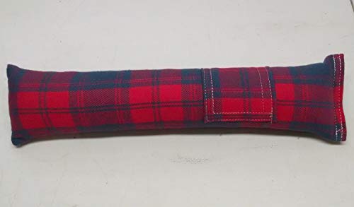 15 Inch Refillable Catnip Kicker Toy for Cats and Kittens Handmade Plush Kick Stick Filled with 1 Ounce Canadian Catnip with Extra Catnip Included Red Flannel - color: Red Flannel