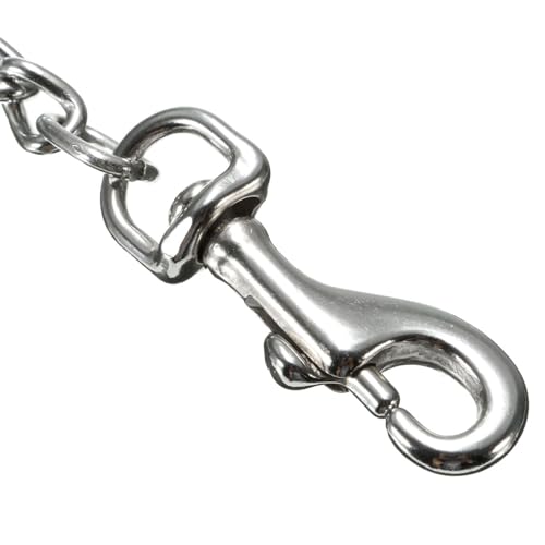 Double Dog Coupler Stainless Steel Leash Splitter Twin Lead Chain for Walking Two Dogs with Dual Swivel Hooks 16 Inch