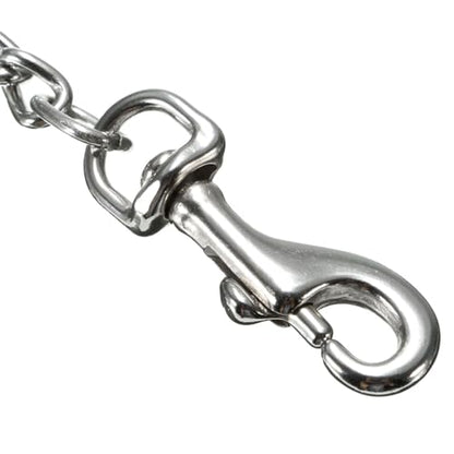 Double Dog Coupler Stainless Steel Leash Splitter Twin Lead Chain for Walking Two Dogs with Dual Swivel Hooks 16 Inch