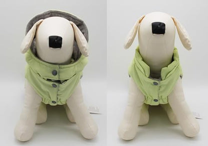 Warm Dog Coat Jacket with Detachable Hood Harness Hole Winter Coat Pet Clothes Dog Cold Weather Coats Cozy Snow Jacket Vest for Small Medium Large Dogs - Blake (Mint, Medium) - color: Mint, size: Medium