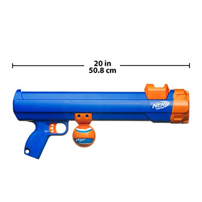 Nerf Dog Tennis Ball Blaster Dog Toy - size: 20 Inch Large Blaster with 4 Balls