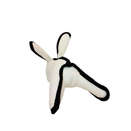 TUFFY World’s Tuffest Soft Dog Toy – Barnyard Series, Rabbit with Squeakers, Large, 2 Pack - color: White Rabbit, size: Large 2 Pack