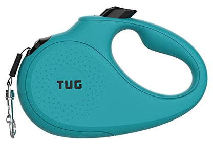 TUG Monochrome Tiny 360° Tangle-Free Retractable Dog Leash | Cat Leash | 10 ft Strong Nylon Tape (Tiny, Aqua) - color: Aqua, size: Tiny, 10 ft