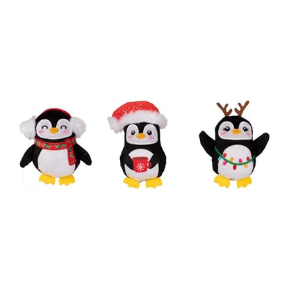 Fringe Studio Pet Toy, Waddle Squad Penguins Plush Dog Toy 3 Piece Set, PetShop Collection (662195) - color: Waddle Squad