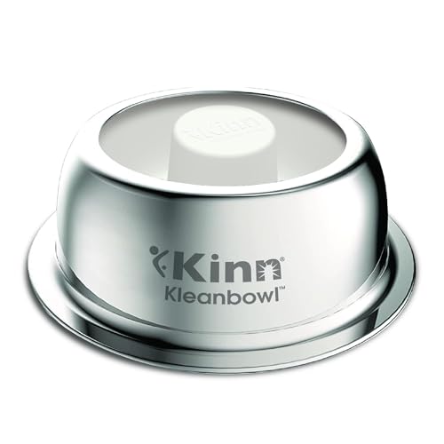 Kinn Slow Feeder Dog Bowl, Disposable Food Dish to Slow Down Eating Dogs, 1 Frame and 4 Inserts, for Travel, Boarding, or Crate, Compostable Pet Travel Bowl, No Plastic, Leakproof, 4 Cups - size: 1 Frame + 4 Refills
