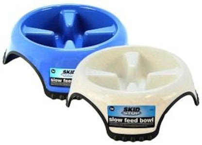 Slow Feed Non-Skid Dog Bowl Large (Assorted)