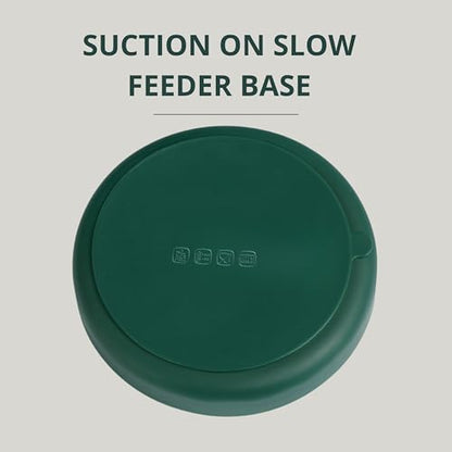4-in-1 Slow Feeder Dog Bowl and Lick Mat Set, 1 Base and 3 Interchangeable Textured Lids, Suction Base, BPA-Free Silicone, Dishwasher Safe