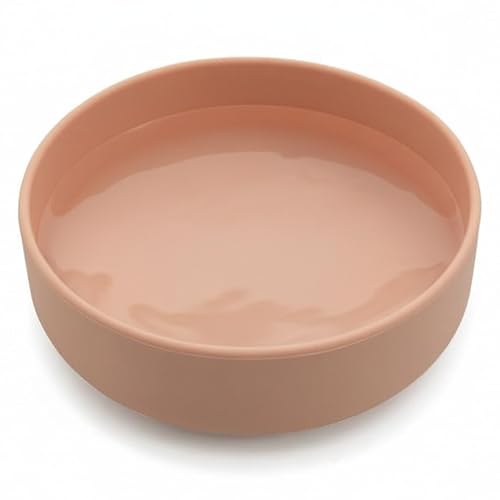 Should We Go? Dog Water Bowl - The Perfect Dish No-Spill, Less Mess Non-Tippable Water & Food Bowl, Pure Silicone with Suction Cup Fits 5 Cups 7.5" Across x 2.25" Tall Ideal for All Pets, Medium-Blush - color: Blush, size: Medium (7.5” Across x 2.25” Tall
