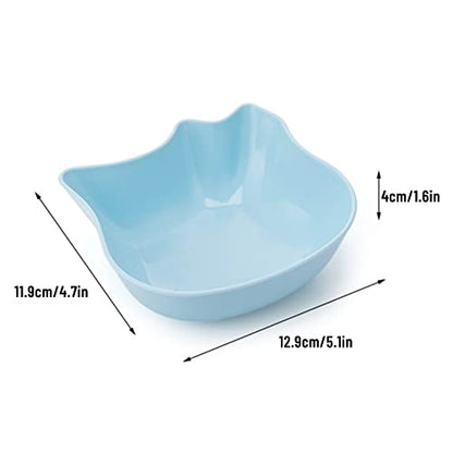 3Pcs Shallow for Bowl Fatigue Pet Food Bowls Wide Non Slip Dish for Kitten Puppy Short Legged Cats