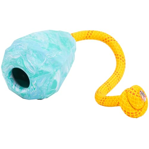 Ruffwear, Huck-a-Cone Dog Toy – Durable Tug, Throw & Fetch Toy with Knotted Rope Handle, Interactive Play for Dogs, Glacial Blue - color: Glacial Blue