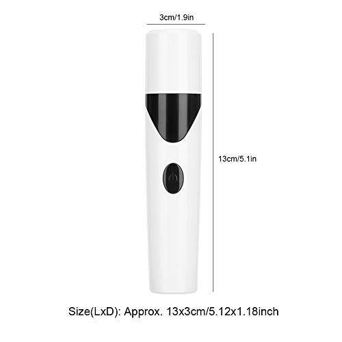 Silent Dog Nail Grinder, Low Noise USB Rechargeable Electric Nail Clippers & Trimmers, 6500 RPM with 800mAh Battery, for Small Medium Large Dogs