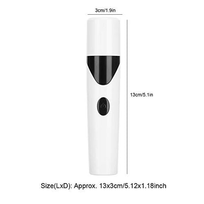 Silent Dog Nail Grinder, Low Noise USB Rechargeable Electric Nail Clippers & Trimmers, 6500 RPM with 800mAh Battery, for Small Medium Large Dogs