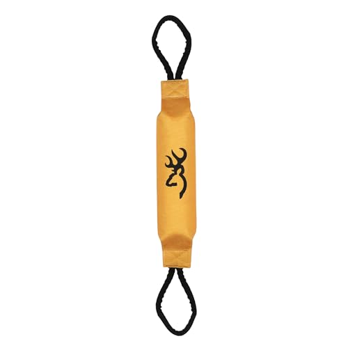 Browning Pet Training Tools, Durable Dog Toys for Tug and Fetch, Canvas Bumper (Browning Gold), One Size - color: Canvas Bumper (Browning Gold)