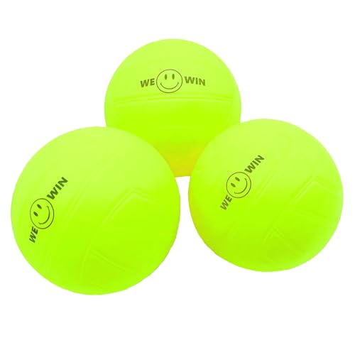 Spike Replacement Balls, Roundnet Game Extra Balls, Glow in The Dark Ball, Lawn Beach Water Pool, Yard Pong Bucket Toss Game Ball - Play at Night, Light Up for 20-30 Minutes - style: 3x Glow Balls with Pump