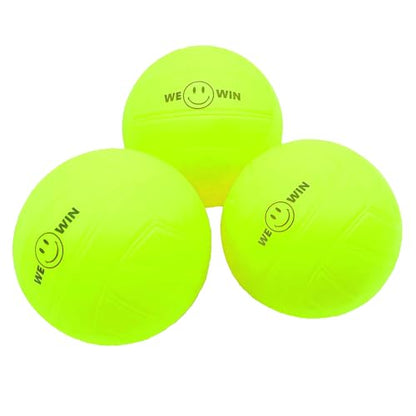 Spike Replacement Balls, Roundnet Game Extra Balls, Glow in The Dark Ball, Lawn Beach Water Pool, Yard Pong Bucket Toss Game Ball - Play at Night, Light Up for 20-30 Minutes - style: 3x Glow Balls with UV Flashlight
