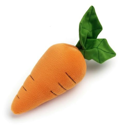 PETLOU 8 Inch Carrot Plush Dog Toy for Soft Chewers – Durable Squeaky & Crinkle, Anti Boredom Chew Toy for Dogs, Cute Soft Stuffed Calming Indoor Pet Toy for All Dog Breeds