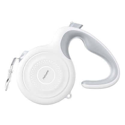 16Ft Auto-Brake Retractable Dog Leash for Middle Large Dogs 360° Tangle-Free Strong Nylon Tape and Ergonomic Anti-Slip Soft Handle One-Handed Brake Pause Lock - size: 16 Ft Auto-Brake Retractable Dog Leash
