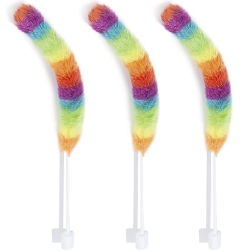 Interactive Cat Toys for Indoor Cats,Replacements(3 Plush Tail Wands)