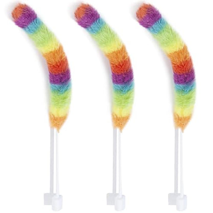 Interactive Cat Toys for Indoor Cats,Replacements(3 Plush Tail Wands)