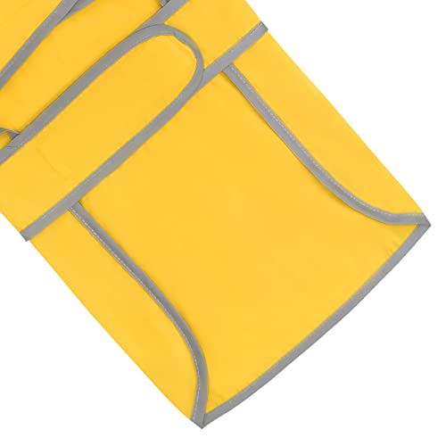 HDE Dog Raincoat with Clear Hood Rain Jacket Poncho for Small Medium Large Dogs Yellow - L - color: Yellow, size: Large