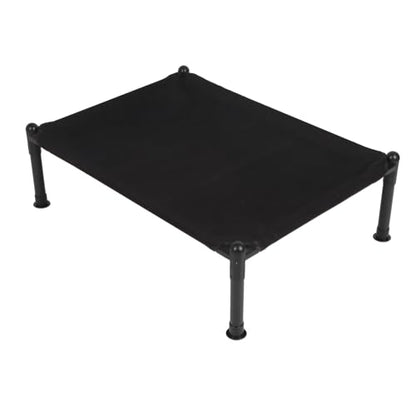 Asixxsix Elevated Dog Bed, Cooling Airflow Quick Assembly Raised Dog Cot Bed, with Oxford Fabric Steel Frame for Outdoor Indoor Camping Parks Backyard (L 150x100cm / 59.06x39.37in) - size: L 150x100cm / 59.06x39.37in