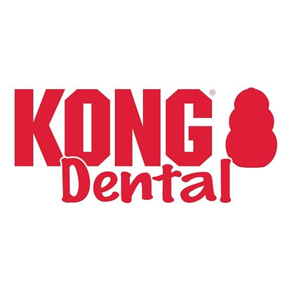 KONG Dental with Rope- for Dog Dental Care - Stuffable Chew Toy - Provides Chewing Outlet & Satisfies Instinctual Needs - Cleans Teeth & Gums - Made with Durable Natural Rubber - for Small Dogs - size: Small (Pack of 1)