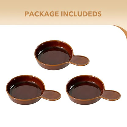 Havniva Ceramic Cat Bowl Whisker Friendly 5.5” Cat Dishes Shallow Cat Food Bowl Anti-Slip Pet Water Bowls for Indoor Cats, Wide Cat Food Dish Prevent Whisker Fatigue (3 Pack) - color: Caramel Brown - C