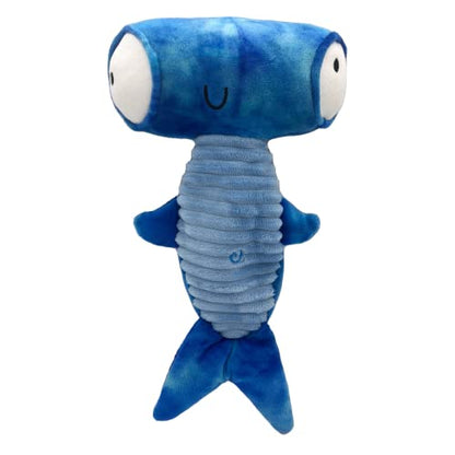 Huxley & Kent Slappies for Dogs | Jack Hammerhead (Small) | Squeak & Shake Dog Toy | No Stuff Squeaky Toy, TPR Ball in Head | Simulates Hunting Nature for Dogs - size: Small, style: Jack Hammerhead