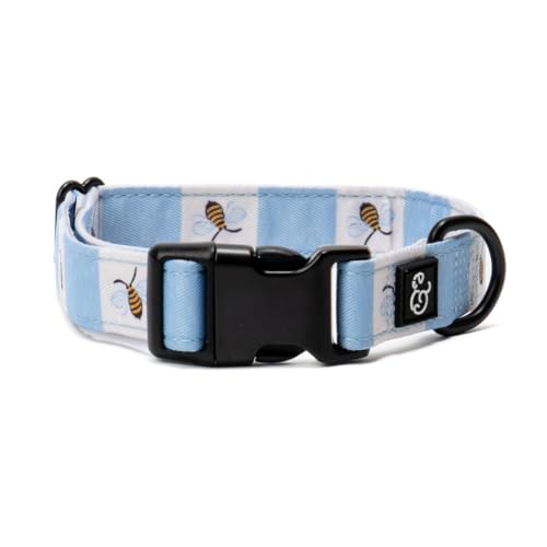 Lucy & Co. Bumbling Around Dog Collar, Adjustable Durable Dog Collar with Cute Print, Small - color: Bumbling Around, size: Small