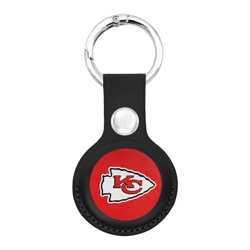 NFL Kansas City Chiefs Keychain Apple AIR TAG Holder for Dogs & Cats, Case for Apple Airtag Tracker, GPS Dog Tracking Device Pendant Holder - color: KANSAS CITY CHIEFS, size: 1 Pack, style: KeyChain Ring Buckle
