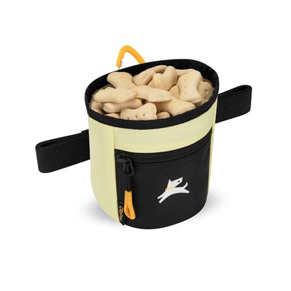 OllyDog Goodie Treat Bag, Dog Treat Pouch, Waist Belt Clip for Hands-Free Training, Magnetic Closure, Dog Training and Behavior Aids, Three Ways to Wear (Sol) - color: Sol
