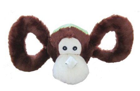Jolly Pets Jolly Tug-a-Mal Monkey Tug/Squeak Toy, Large - color: Monkey, size: Large