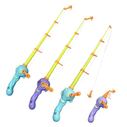 3 Pcs Magnetic Fishing Pole for Kids - Baby and Toddler Bath Toy for Bath, Pool (No Fishes Included)