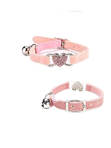 Adjustable Soft Pet Collar with Bell for Small Dogs, Kittens and Adult Cats - A Cozy and Stylish Accessory for Your Furry Friend!
