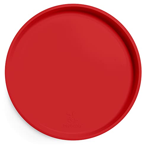 DogBuddy Dog Food Mat - Waterproof Dog Bowl Mat, Silicone Pet Mat for Food and Water Bowls, Nonslip Pet Feeding Mat with Edges, Dogs Food Mats for Floors, Puppy Supplies (XS, Red) - color: Red, size: 10 Inch (Pack of 1)