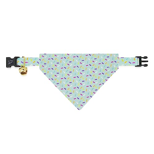 Ultra Joys Breakaway Cat Collar - Boy & Girl Kittens - Bell & Bowtie Birthday Small - color: Birthday-Whole Set, size: Small