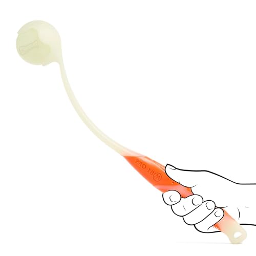 Chuckit Pro Fetch Toy Ball Launcher For Dogs; Compatible With Any Chuckit! Medium Size 18 Inch + Max Glow Ball - size: 18in