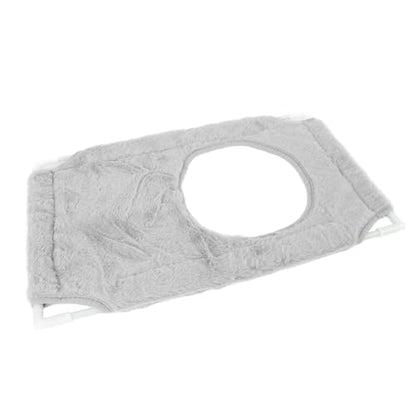 Cat Window Perch, Double Layer Suction Cup Hammock, Fits Most Windows, Suitable for Fat Cats, Cozy Pads Included, Easy Installation, 360° Sunbathing View with Removable Cover, - color: Double Layer Grey