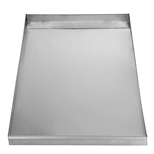 Stainless Steel Replacement for Dog Crate, 23.6 x 17.6 Heavy Duty Stainless Steel Kennel Cage Pan Leakproof Liner Chew Proof Compatible - size: 23.6"x17.6"