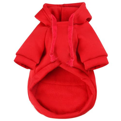 Jecikelon Pet Dog Cold Weather Coat with Pocket Winter Dog Hoodie Warm Puppy Clothes for Small Dogs Chihuahua Clothing (X-Small, Y02-Red) - color: Y02-Red, size: X-Small