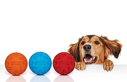 Snug Rubber Dog Balls for Small and Medium Dogs - Tennis Ball Size - Virtually Indestructible (3 Pack - Classic) - color: Classic