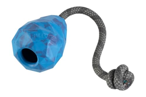 Ruffwear, Huck-a-Cone, Durable Dog Training Toy with Knotted Rope Handle, Blue Pool - color: Blue Pool