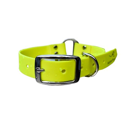 Heavy Duty Waterproof No Smell Dog Collar, Stronger Than Leather, for Active Dogs, Bathing, Dog Parks, Beach, Lake, Trails, Easy on Skin & Fur (Yellow, Large) - color: Yellow, size: Large
