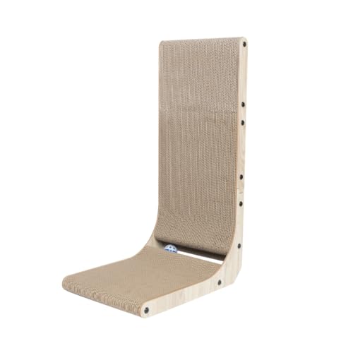 Best Pet Supplies Catify Cat Scratcher, Fun Interactive Scratchers, Posts, Poles, Claw Safe, Furniture Saver Indoor Play Support Natural Cat Behaviors Heavy Duty - L-Shape Scratcher, 16.5 x 11.4 - color: L-Shape - 16.5 x 11.4 x 26.77"