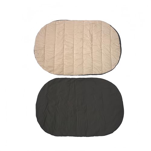 Portable Dog Travel Mat & Camping Pad, Foldable Dog Sleeping Mat with Carry Bag, Portable, Machine Washable Roll Up Pet Pad for All Breeds, Puppy, Outside, Car & Settle Mat, 33.46" x 27.26"